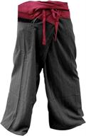 gray charcoal 2 tone thai fisherman pants for men – practical yoga trousers by memitr logo