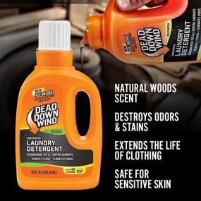 img 1 attached to 🌲 20oz Natural Woods Dead Down Wind Laundry Detergent: Gentle Odor Eliminator + Stain Remover for Hunting Accessories, Gear, and Clothes – Safe for Sensitive Skin