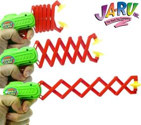 img 2 attached to 🤖 JA-RU Robot Arm Claw Grabber Toy Set for Kids - Pack of 2 Assorted 12 Inch Long Grabbers with Pick Stick - Ideal Party Favors Tool Toy - Includes Bonus Bouncy Ball - Item #5614-2p
