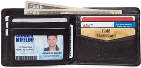 img 2 attached to Alpine Swiss Bifold Commuter Collection: Stylish and Functional Wallets for On-the-go Professionals