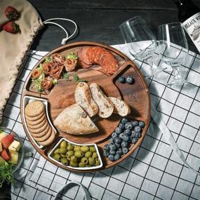 img 2 attached to Shanik Charcuterie Serving Slide Out Stainless: Elevate Your Appetizer Game!