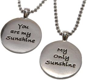 img 2 attached to 🌞 LUX ACCESSORIES Best Friends BFF You are My Sunshine Necklaces (2pc) - Symbolize Your Eternal Bond!