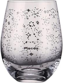 img 4 attached to 🐟 Pisces Zodiac Wine Glass: 15oz Stemless Constellation Glass, Perfect Astrology Gift for Women and Men