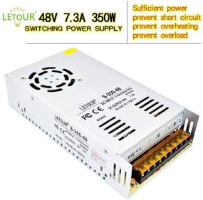 img 4 attached to 💡 LETOUR Power Supply: AC96V~130V to DC 48V 7.3A 350W with EMC, Overcurrent and Overvoltage Protection