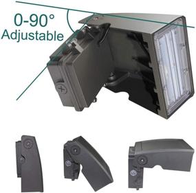 img 2 attached to 💡 Kadision 30W LED Wall Pack Light: Waterproof Dusk-to-Dawn Photocell, Adjustable Head, 3300lm, 5000K, ETL Listed - Perfect for Replacing 150-250W HPS/HID Fixtures