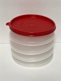 img 1 attached to 🍔 Red Seal Tupperware Hamburger Freezer Set - 4 Containers for Optimal SEO