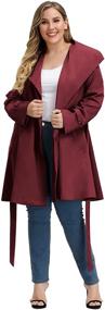 img 2 attached to Women's Winter Trench Coat with Windbreaker Jacket and Multiple Pockets - Clothing and Coats, Jackets & Vests