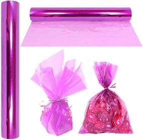 img 4 attached to Lavender Cellophane Wrap Roll – 100 ft. x 16 inches – 2.3 Mil Thickness – Transparent Wrap for Gifts, Baskets, Treats – Colorful Cello for Easter and Spring – by Anapoliz
