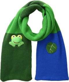img 2 attached to 🎄 Рождественские аксессуары для девочек: Детский Кидорабл Акриловый шарф из коллекции модных шарфов