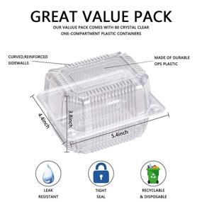 img 1 attached to 🔍 Optimized Search-Friendly Plastic Hinged Food Container