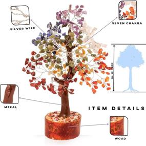 img 2 attached to 🌳 10-12 Inch Feng Shui Money Tree of Life - Crystal Decor for Positive Energy and Healing - Chakra Crystals and Gemstone Bonsai - Spiritual Gift for Home Meditation Decorations - Energy-Boosting Tree