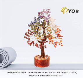 img 1 attached to 🌳 10-12 Inch Feng Shui Money Tree of Life - Crystal Decor for Positive Energy and Healing - Chakra Crystals and Gemstone Bonsai - Spiritual Gift for Home Meditation Decorations - Energy-Boosting Tree