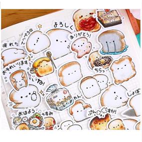 img 2 attached to 40pcs Creative Cute Bread Story/Food Scrapbooking Stickers - Decorative Sticker DIY Craft for Photo Albums - Kawaii