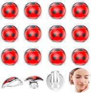 ladybug earrings pierced enamel beetle logo