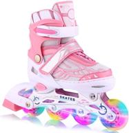 🛼 weskate adjustable inline skates: full light up blades for kids, adults, women, boys, and girls - perfect for indoor or outdoor use logo