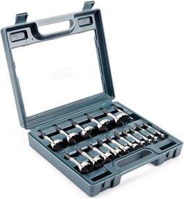 img 1 attached to INTOO Hex Shank Forstner Bit Set - 16 Piece Multi-Sided Shank Wood Drill Bit Set