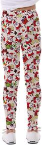 img 1 attached to 🎄 Timemory Christmas Snowflake Leggings Tights: Festive Girls' Clothing for Winter