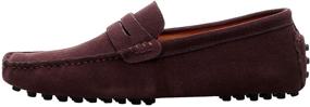 img 3 attached to 👞 ANUFER Leather Loafers: Stylish and Comfortable Men's Moccasin Slippers