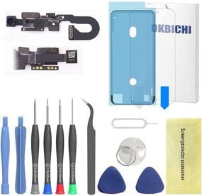 img 4 attached to OKBICHI Front Camera For IPhone 7 (All Carriers) Front Facing Camera Module Proximity Sensor Microphone Flex Cable Replacement - Repair Tools With Screen Protector And Waterproof Seal