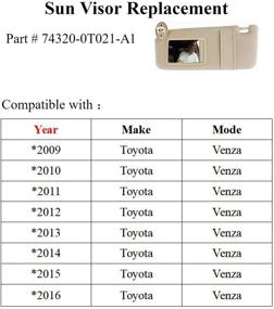 img 1 attached to SAILEAD Driver Visor Toyota Sunroof Interior Accessories