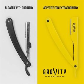 img 3 attached to Premium Barber Straight Razor Kit: Stainless Steel Razor with 10 Derby Blades (Yellow)