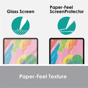 img 3 attached to 📱 ELECOM <2Pack> Pencil-Feel Screen Protector for iPad Air 4 & iPad Pro 11" 2018/2020 - Japan-Made, Easy Installation, Smoothness 80