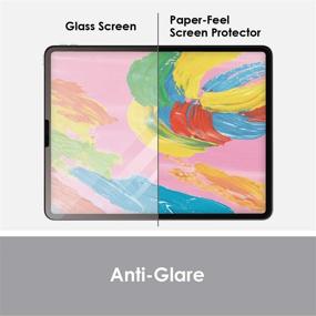 img 1 attached to 📱 ELECOM <2Pack> Pencil-Feel Screen Protector for iPad Air 4 & iPad Pro 11" 2018/2020 - Japan-Made, Easy Installation, Smoothness 80