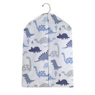 🦖 roar dinosaur diaper stacker: blue/gray/white - stylish and practical baby nursery organization solution logo