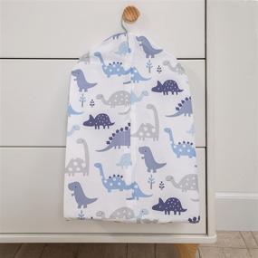 img 2 attached to 🦖 Roar Dinosaur Diaper Stacker: Blue/Gray/White - Stylish and Practical Baby Nursery Organization Solution