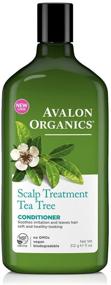 img 1 attached to 🌿 Avalon Organics Tea Tree Scalp Treatment Shampoo and Conditioner: All Natural with Aloe, Lavender, Chamomile and Babassu Oil, Sulfate Free, Paraben Free, Cruelty Free, Vegan (11 fl. oz.)