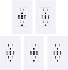 img 4 attached to LEISHEN Screwless Electrical Receptacle with 5-Inch Inclusion