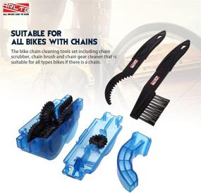 img 3 attached to Arltb Bike Chain Scrubber Chain Brush Chain Gear Cleaner Bicycle Maintenance Care Tool Set for Cycling Road Bikes Mountain Bikes MTB