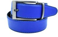 stylish and versatile reversible belt in royal blue - 35mm men's accessories and belts logo