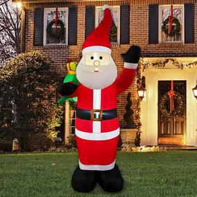 img 3 attached to 7FT Christmas Inflatable Santa Claus by MYH DECO - 🎅 Outdoor Decorations with LED Light, Blow up Yard Decor, Outdoor Christmas Decorations