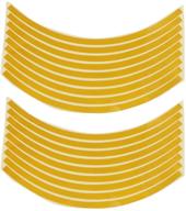 wakauto 10-17 reflective rim tape for motorcycle car wheels (yellow) logo