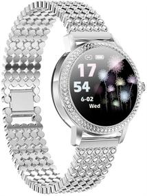 img 4 attached to Diamond Studded Bracelet Pressure Waterproof Compatible