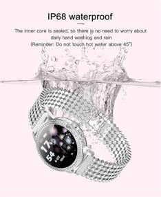 img 1 attached to Diamond Studded Bracelet Pressure Waterproof Compatible