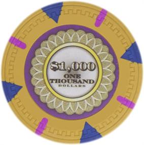 img 4 attached to Claysmith Gaming The Mint Poker Chip Heavyweight Clay Composite (13.5-Gram), Pack of 50