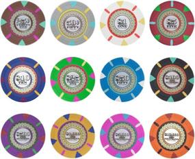 img 1 attached to Claysmith Gaming The Mint Poker Chip Heavyweight Clay Composite (13.5-Gram), Pack of 50