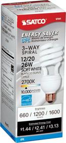 img 1 attached to Energy Star Rated Satco S7341 12/20/26-Watt Medium Base 3-Way Spiral, 2700K, 120V LED Equivalent to 30/70/100-Watt Incandescent Lamp