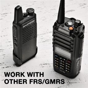 img 1 attached to 📻 BAOFENG UV-9G GMRS Радио: Водонепроницаемый IP67, Большая Дальность, Перезаряжаемый, Двухдиапазонный, Портативный Сканер NOAA - Идеально для использования на открытом воздухе, Подходит для Ретранслятора GMRS, Включен Кабель для программирования.