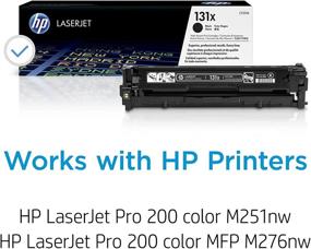 img 3 attached to 🖨️ High Yield Toner Cartridge - HP 131X (CF210X) Black | Compatible with HP LaserJet Pro 200 color Printer M251nw, M276nw