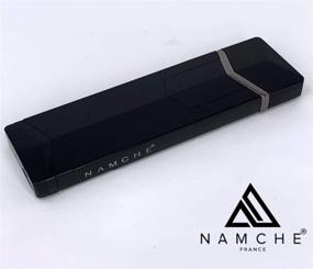 img 1 attached to 🕯️ Безусиная зажигалка: NAMCHE USB-заряжаемая зажигалка - ветрозащитная и элегантная с LED - идеальный подарочный набор включен (черный)