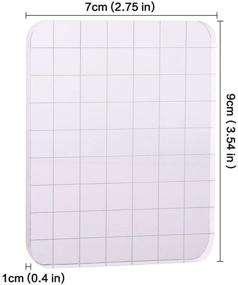 img 3 attached to CCINEE Clear Stamp Block: Transparent Acrylic Block with Grid & Grip for Scrapbooking & Craft Making - Get Yours Now!