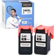 mycartridge suprint remanufactured ink cartridge replacement for canon pg-240xl 240xl, compatible with pixma mg3620 ts5120 mg3520 mx532 mx452 mx472 mx432 mg3122 mg3222 mg2220 mx470 printers, black (2-pack) logo