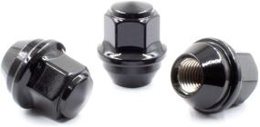 img 2 attached to 🔧 Wheel Accessories Parts: Set of 20 Black 12x1.5 Lug Nuts - OEM Style, 19mm Hex, Ford Escape, Lincoln MKC, MKZ Nut Replacement