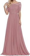 chiffon appliques evening dresses burgundy women's clothing for dresses logo