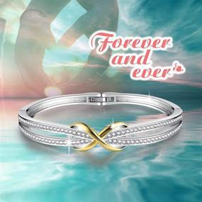 img 3 attached to 👼 Angelady Forever Infinity Cross Bracelet - Women's 18K Gold Chain Adjustable Bangle with 5A Cubic Zirconia - Gifts for Her: Girlfriend, Wife, Mom - Birthday, Christmas, X Anniversary - Jewelry