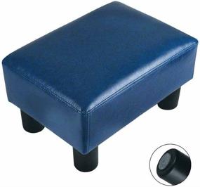 img 4 attached to Touch Rich Footrest Ottoman Leather Footstool Furniture and Accent Furniture