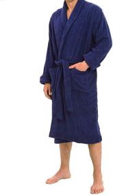 img 3 attached to Cotton Comfort: The Ultimate Bathrobe Housecoat for Unmatched Toweling Bliss